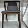 Naeum PU Leather Dining Chair with Wooden Frame  (Display Set Clearance)