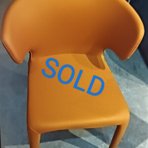 NEWCASTLE DINING CHAIR IN ORANGE BROWN COLOR (DISPLAY SET)