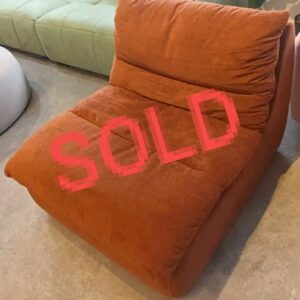 PUDDY SOFA 85CM LENGTH BRIGHT BROWN FABRIC COLOR (DISPLAY SET)