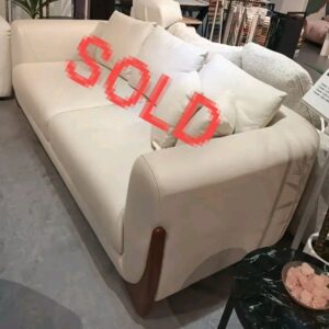 PUFF SOFA 220CM IN TECH FABRIC BEIGE COLOR (DISPLAY SET)
