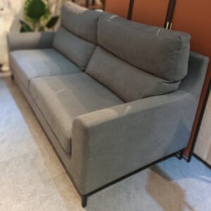 illum 3 seater, 210cm Mandy Sofa in Mid Grey Premium Fabric (DISPLAY SET)