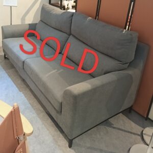 illum 3 seater, 210cm Mandy Sofa in Mid Grey Premium Fabric (DISPLAY SET)