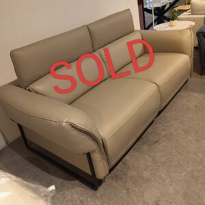 illum 3 seater, 210cm Electric Recliner Leather Sofa in Toffee Color (DISPLAY SET)