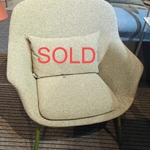 illum Light Green Textured Fabric Lounger Chair (DISPLAY SET)